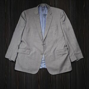 Brooks‎ Brothers Regent Fit Wool Blazer Men's 48L Gray Windowpane Sport Coat